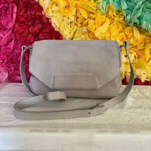 Liebeskind Suede Gray Elegant Crossbody Bag